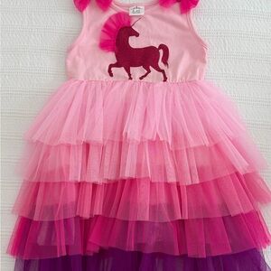 LIKE NEW!!! Pink Unicorn Tutu Dress for Kids